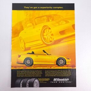 Vintage 2001 Honda S2000 Print Ad Garage Decor Collector Display Advertising